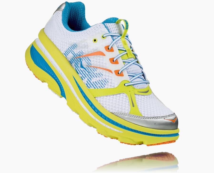 Hoka Australia One One Bondi B - Mens Running Shoes White - JNIMS-7046